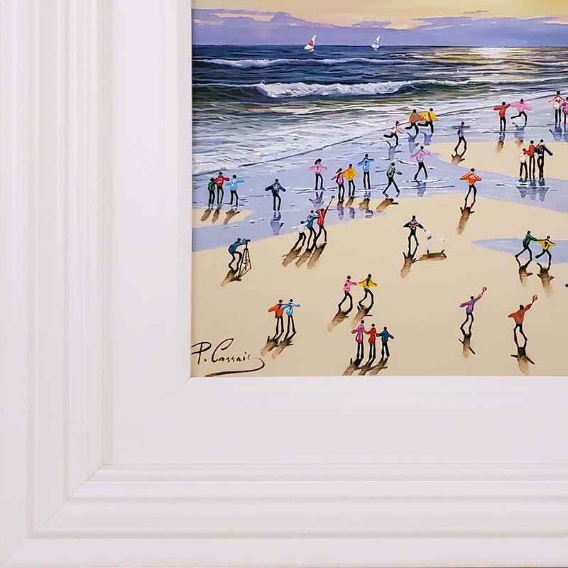 Paola Cassais_original_ID47_sunset_at_the_beach_frame_detail