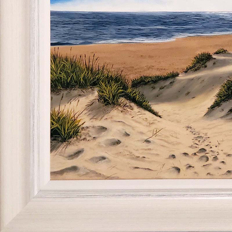 Ben_Goymour_framed_original_beach_ID91_frame_detail