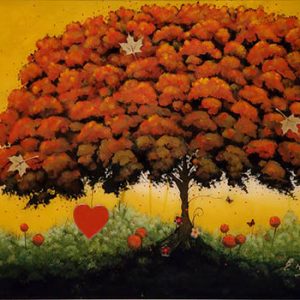 Elaine_Mather_Love_Tree_framed_original_ID357 - 350