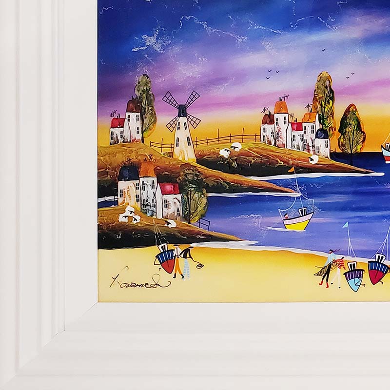 Rozanne_Bell_original_summer_harbour_ID16_frame_detail