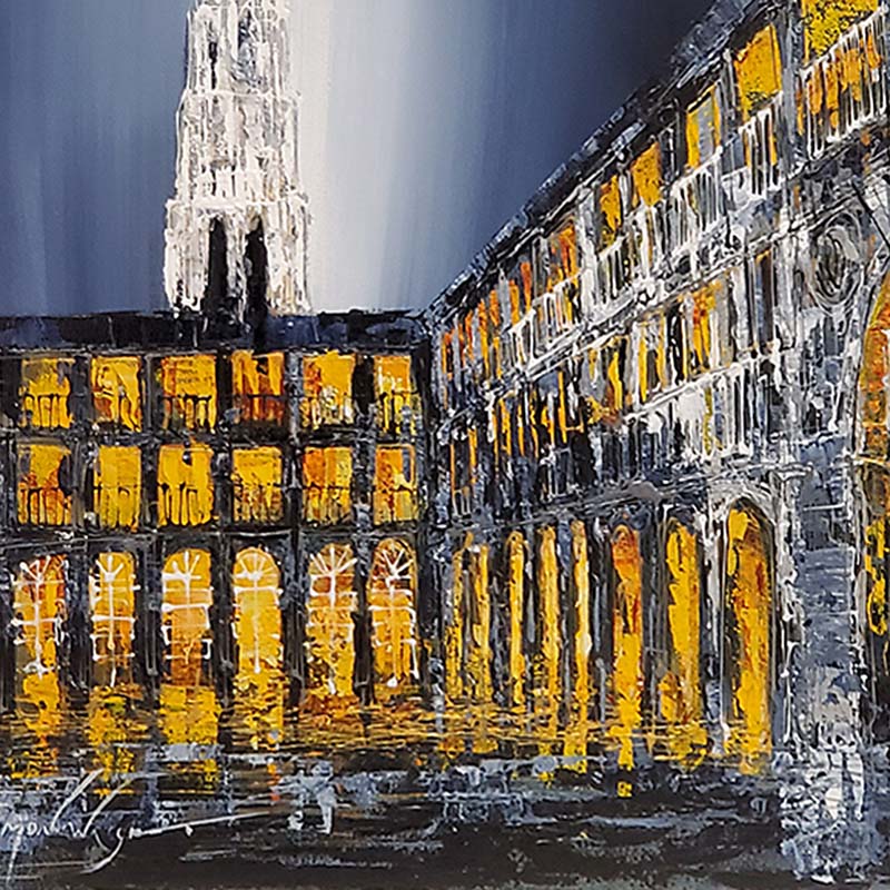 Simon Wright Piece Hall framed original detail ID378