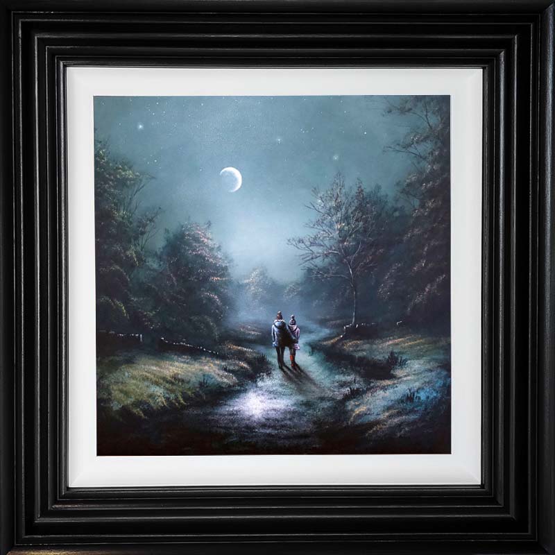 Danny_Abrahams_framed_original_Nice Night For A Moonlit Stroll_DA90 Danny_Abrahams_framed_original_Nice Night For A Moonlit Stroll_DA90