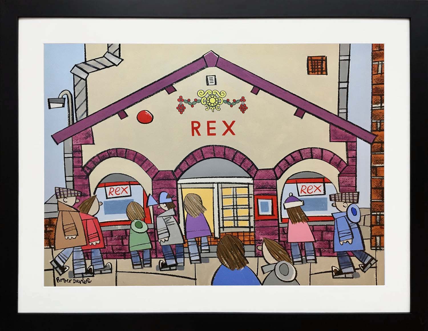 Roger Davies framed original Saturday Matinee at the Rex Cinema Roger Davies framed original Saturday Matinee at the Rex Cinema